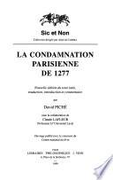 Télécharger le livre libro La Condamnation Parisienne De 1277